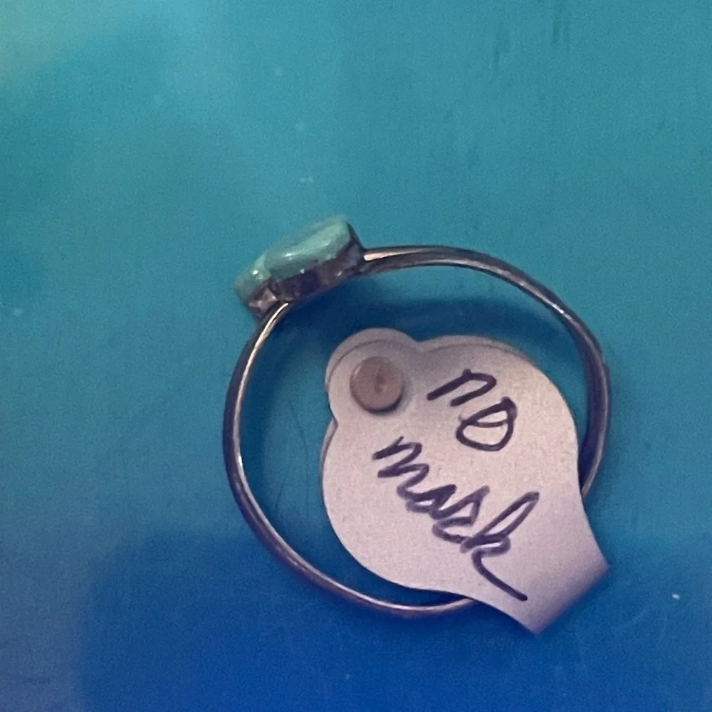 Handmade wrapped Turquoise Ring sz 9-10